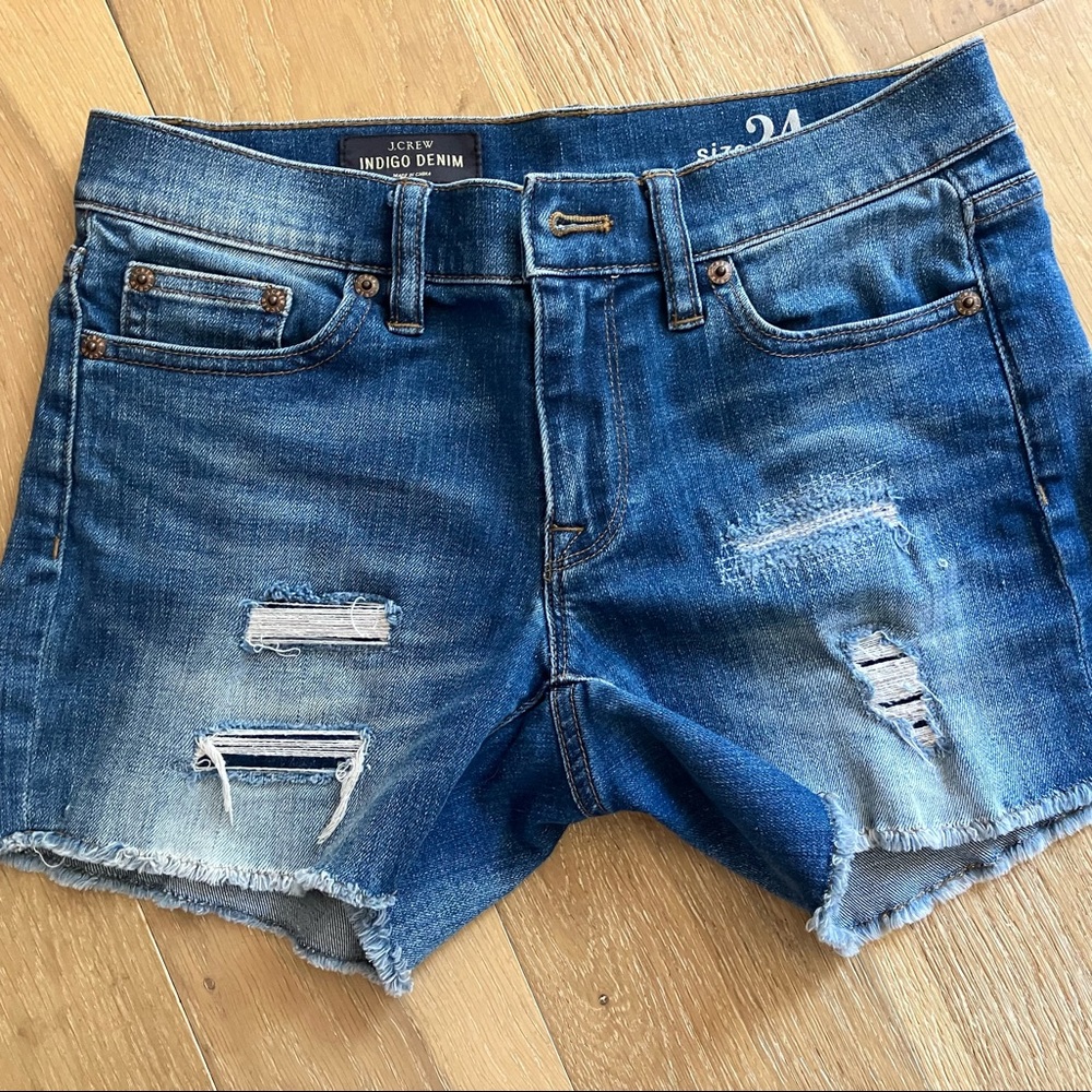 J crew denim cut offs size 24